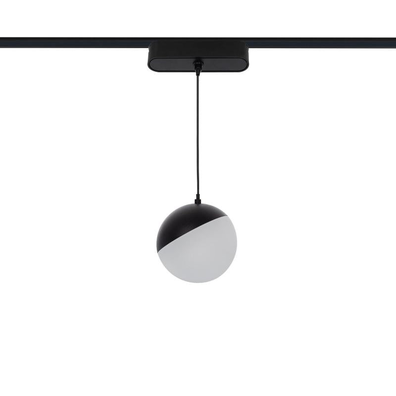 Foco Calha Suspenso LED Magnético 25mm SuperSlim 10W 48V Preto Ø100 mm