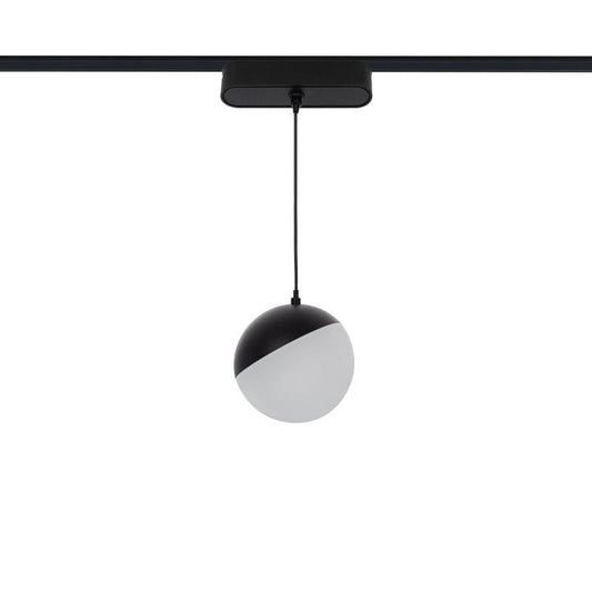 Foco Calha Suspenso LED Magnético 25mm SuperSlim 10W 48V Preto Ø100 mm