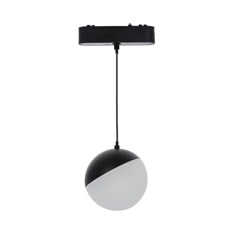 Foco Calha Suspenso LED Magnético 25mm SuperSlim 10W 48V Preto Ø100 mm