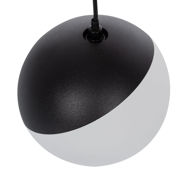 Foco Calha Suspenso LED Magnético 25mm SuperSlim 10W 48V Preto Ø100 mm