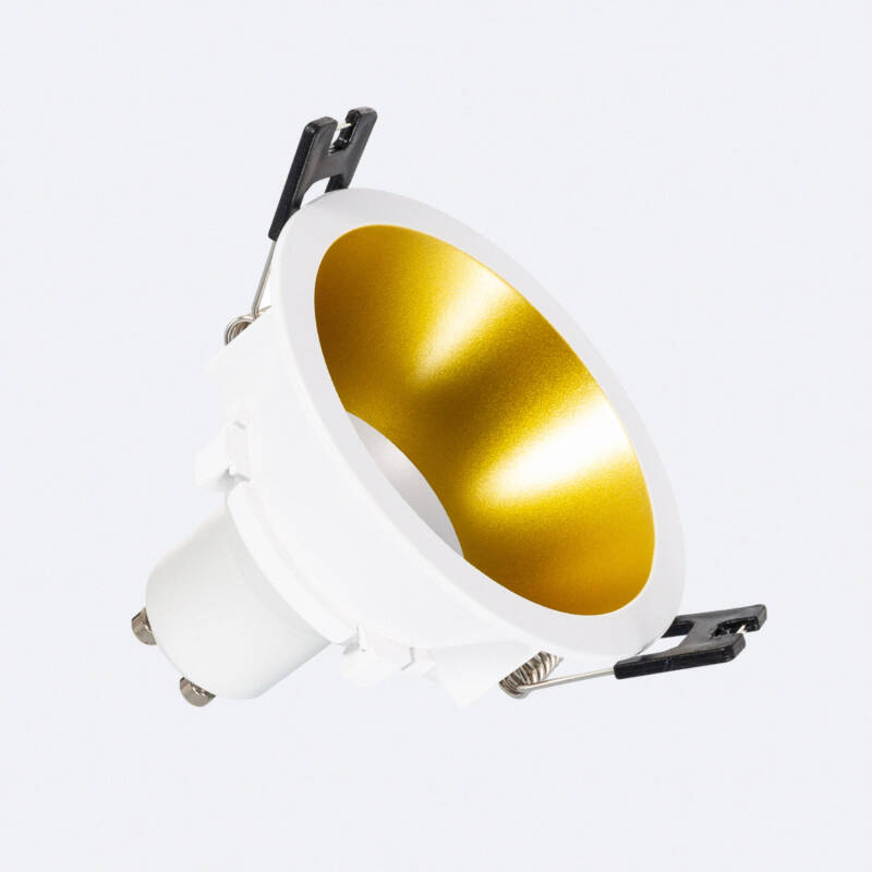 Foco Downlight Cónico GU10 6W Corte Ø 75 mm PC