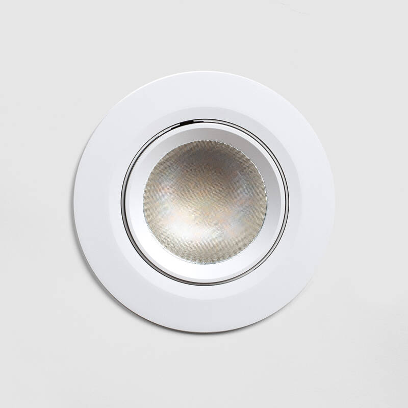Foco Downlight Direcionável Circular LED 24W Chip OSRAM 120 lm/W Branco LIFUD No Flicker