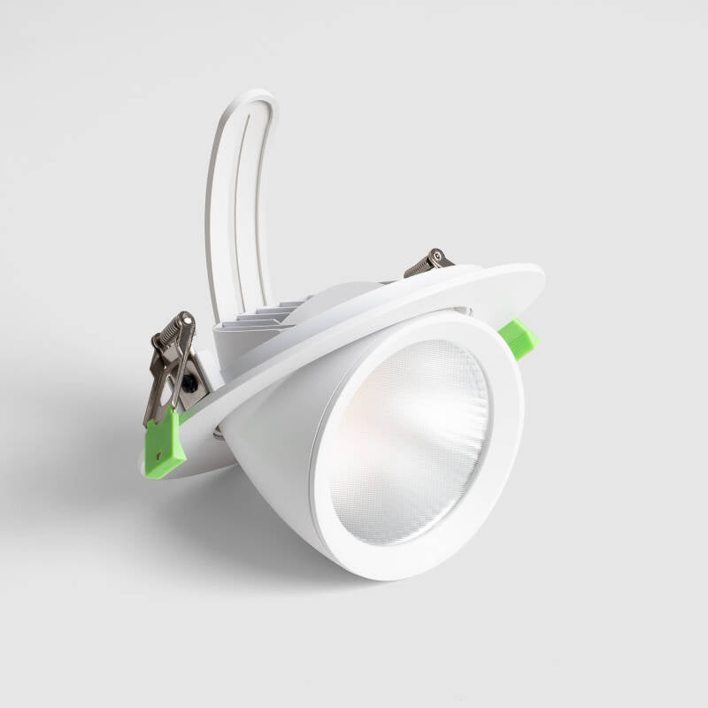 Downlight LED 38W Circular Direccionável Chip OSRAM 120 lm/W LIFUD Corte Ø 160 mm