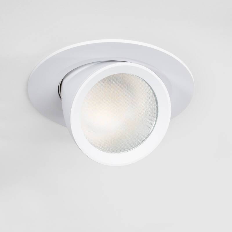 Foco Downlight Direcionável Circular LED 38W Chip OSRAM 120 lm/W CCT Seleccionável LIFUD No Flicker