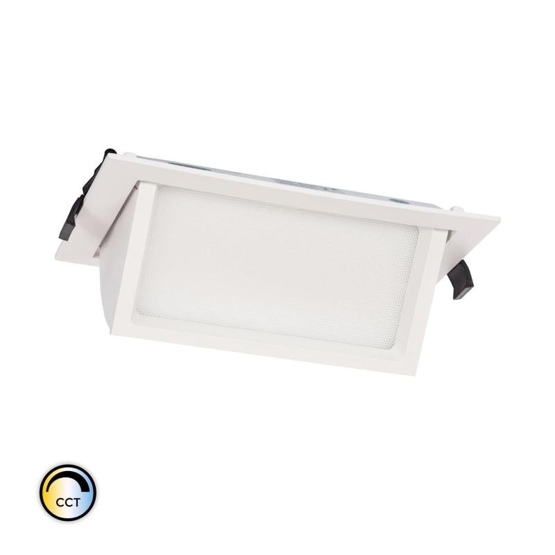 Foco Downlight Direcionável Retangular LED 46W Chip OSRAM 120lm/W CCT Seleccionável No Flicker