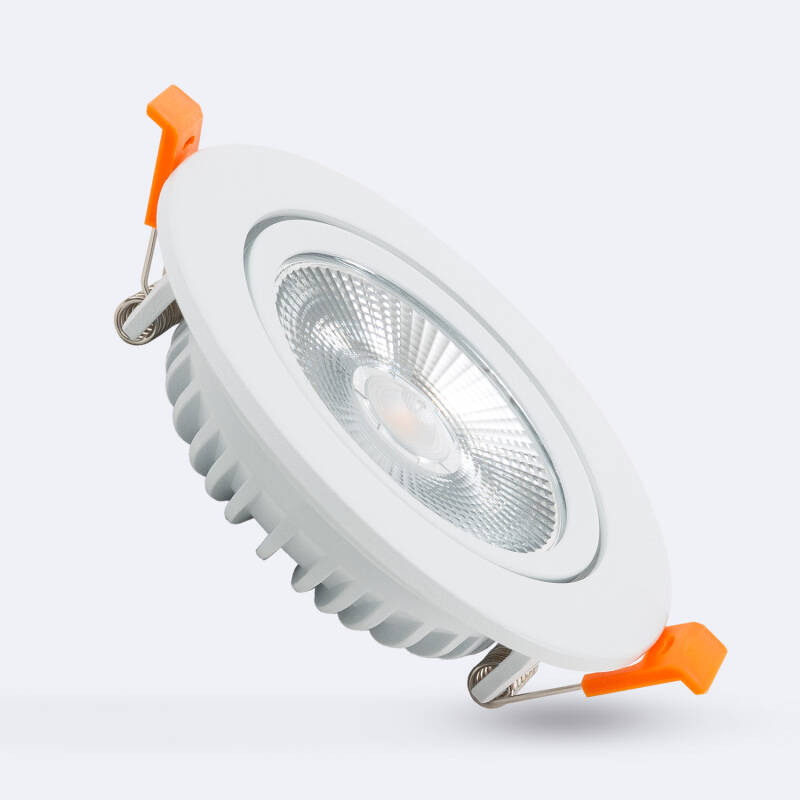 Foco Downlight LED 10W COB Superslim Direcionável Circular Branco Corte Ø90 mm CRI90 Expert Color No Flicker