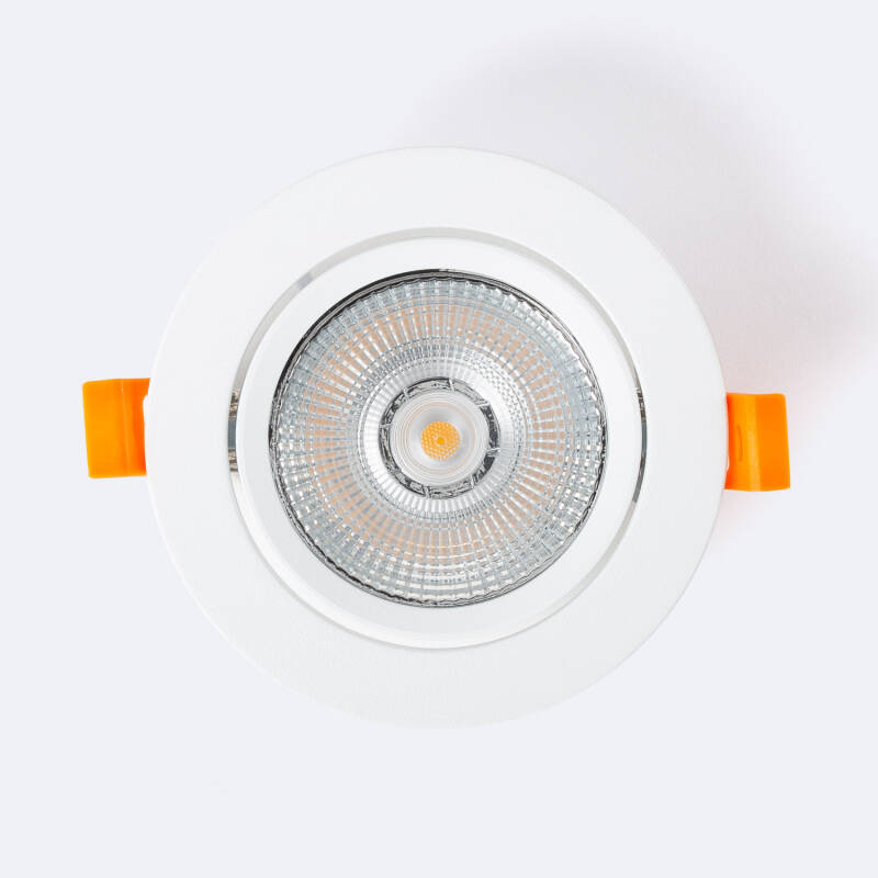 Foco Downlight LED 10W COB Superslim Direcionável Circular Branco Corte Ø90 mm CRI90 Expert Color No Flicker