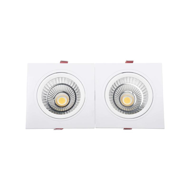 Foco Downlight LED 10W Retangular Duplo New Madison Corte 165x75 mm