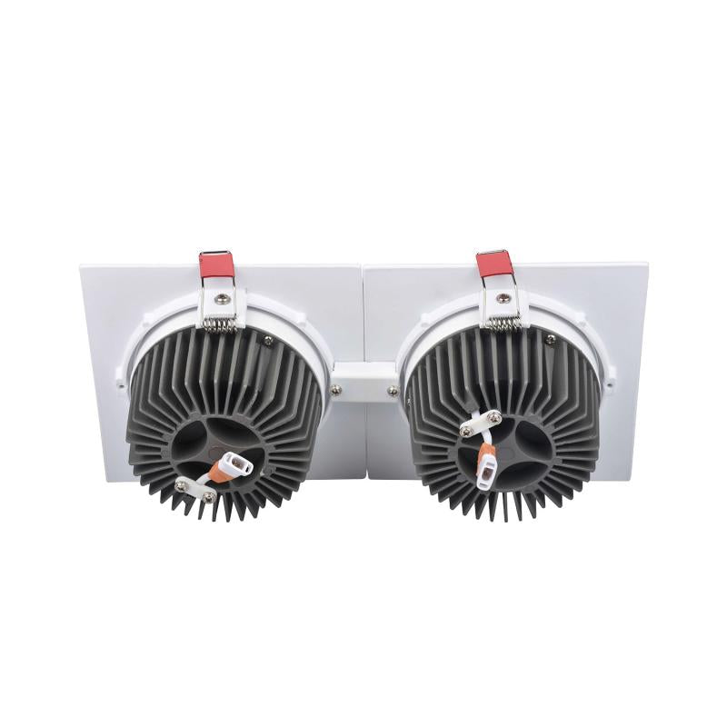 Foco Downlight LED 10W Retangular Duplo New Madison Corte 165x75 mm