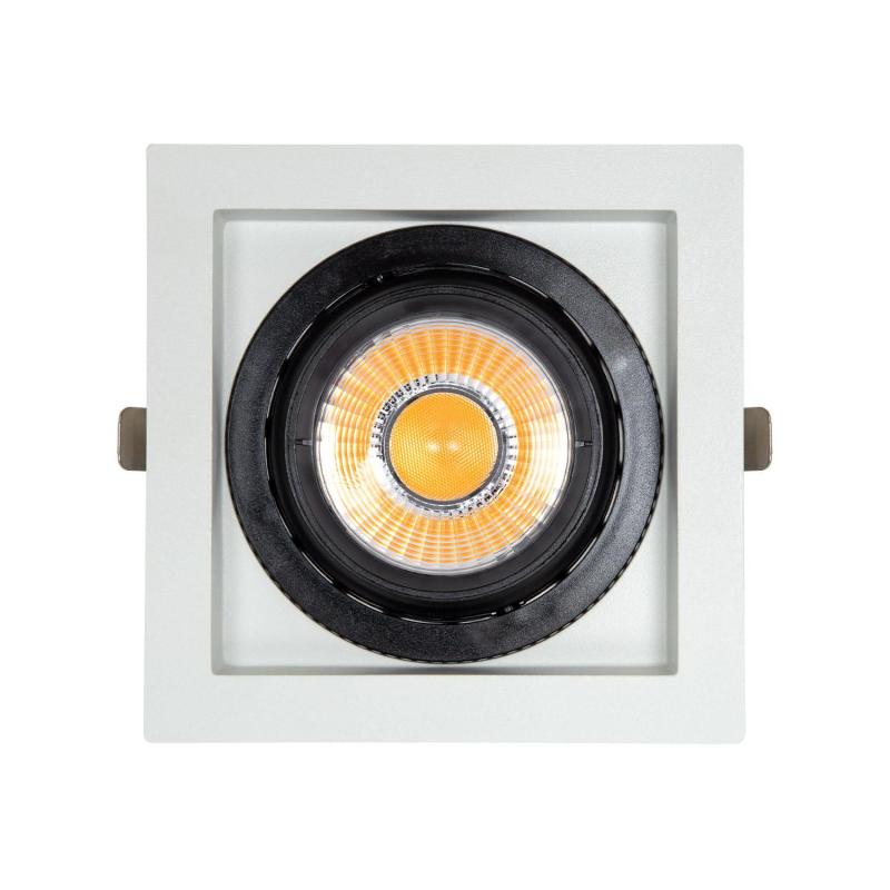 Foco Downlight LED 18W COB Direccionável 360º Quadrado Corte 125x125 mm CRI90 Expert Color No Flicker