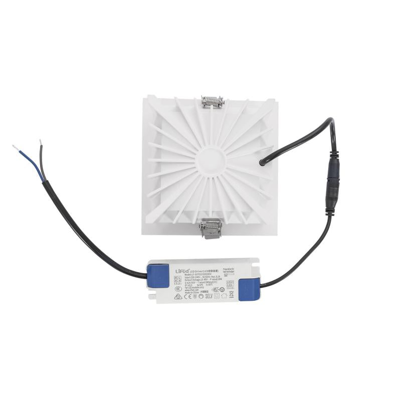 Downlight LED 20W Quadrado Premium CRI90 LIFUD Corte 125x125 mm