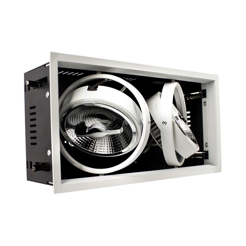 Foco Downlight LED 30W CREE-COB Direccionável AR111 Regulável Corte 315x155 mm No Flicker