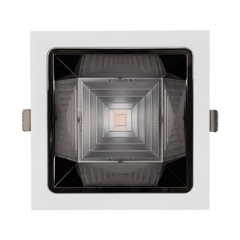Foco Downlight LED 30W Quadrado (UGR15) LuxPremium CRI90 LIFUD Corte 145x145 mm