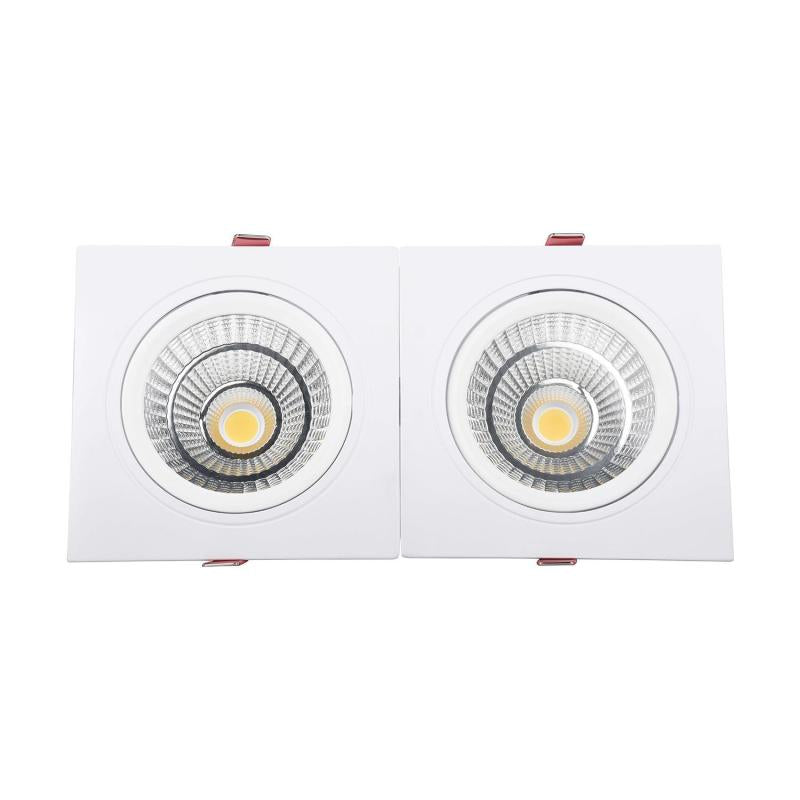 Foco Downlight LED 30W Retangular Duplo New Madison Corte 260x120 mm