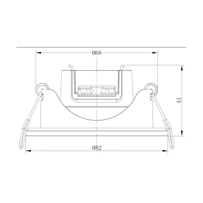 Foco Downlight LED 6.5W Direcionável Circular Branco Corte Ø68 mm