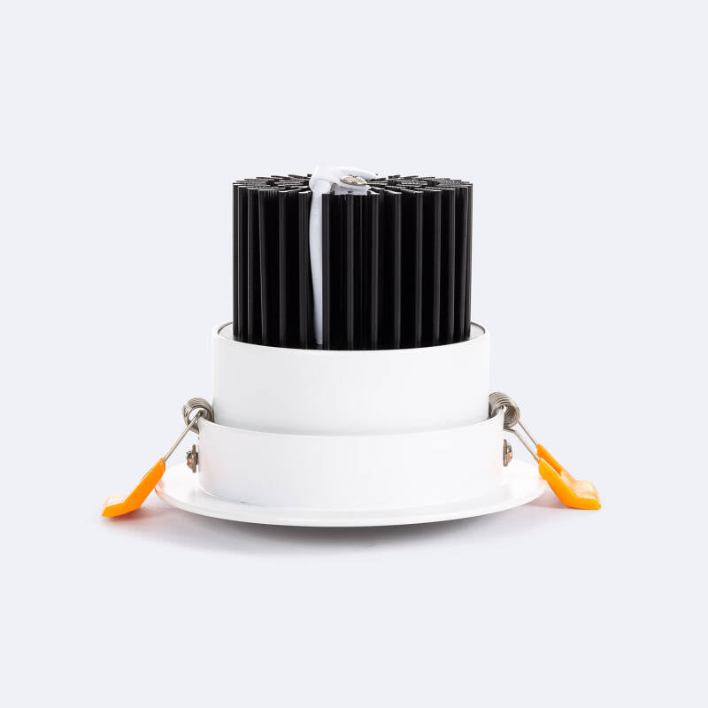 Foco Downlight LED 9W COB Direccionável Circular Branco Corte Ø 90 mm No Flicker
