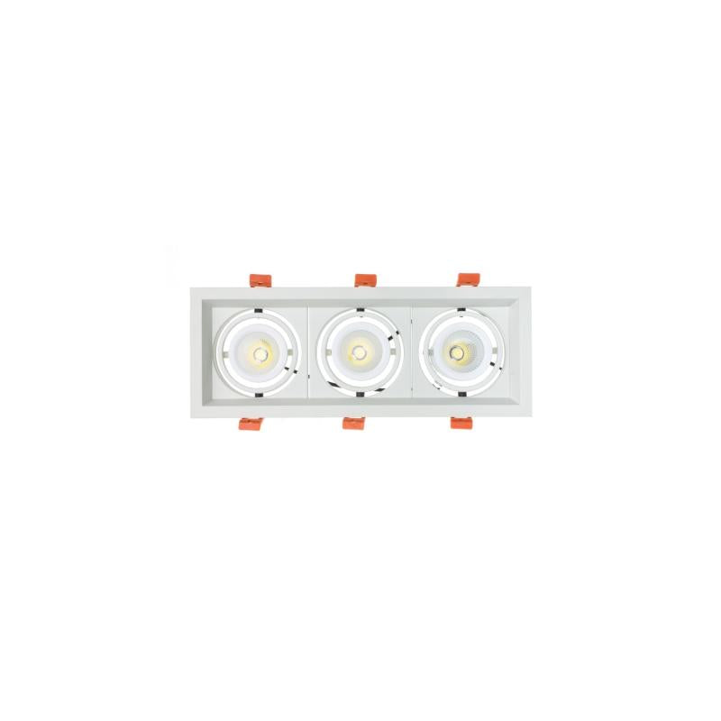 Foco Downlight LED CREE-COB Direccionável Madison 3x10W LIFUD (UGR 19) Corte 295x110 mm