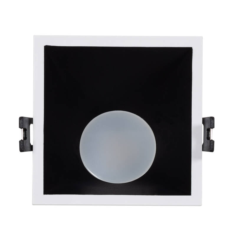 Foco Downlight Quadrado 45º GU10 6W Corte 85x85 mm baixo URG PC