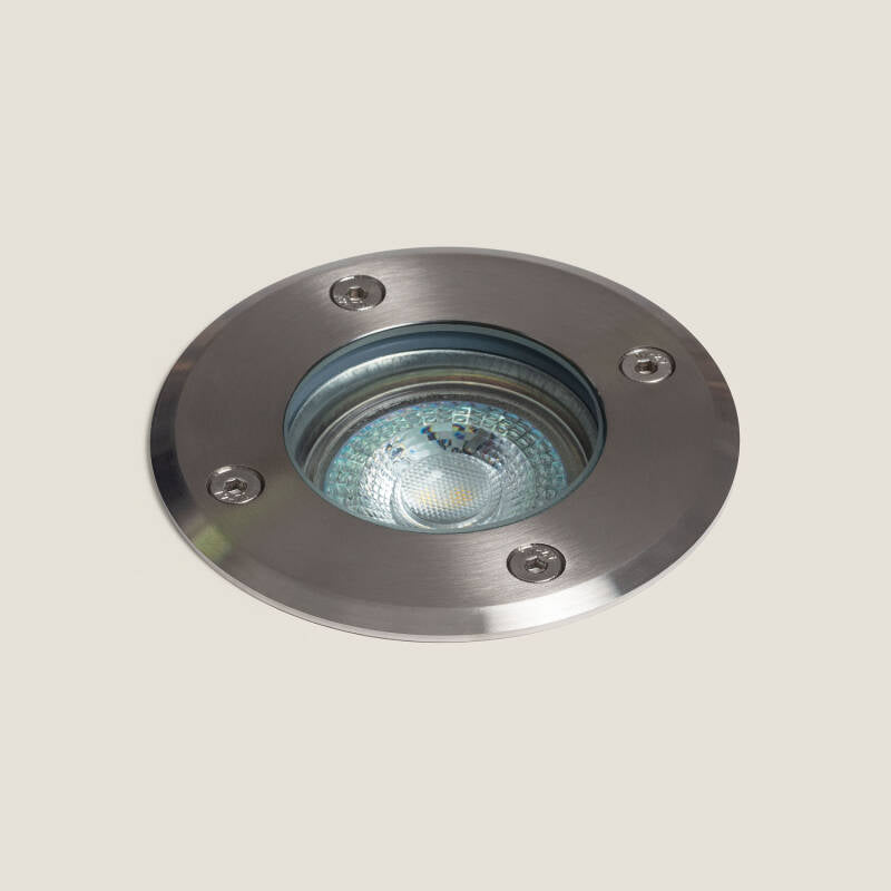Foco Exterior de Embutir Solo Basculante Inox GU10