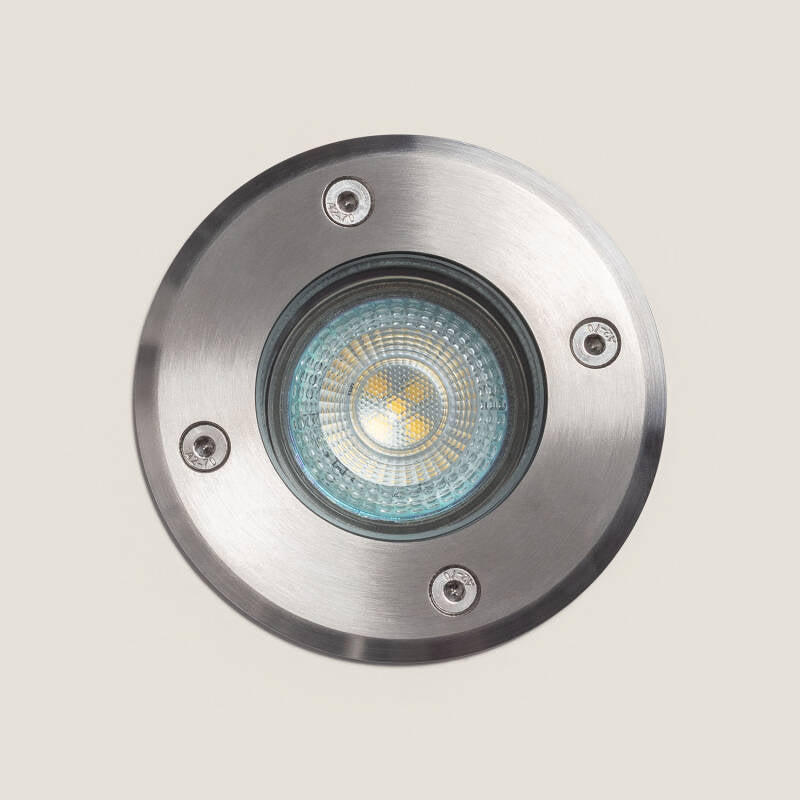 Foco Exterior de Embutir Solo Basculante Inox GU10