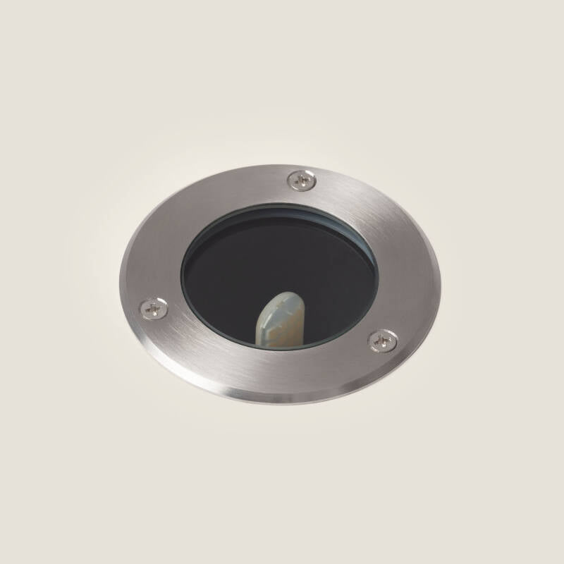 Foco de exterior encastrável de chão, em aço inoxidável, com casquilho G9