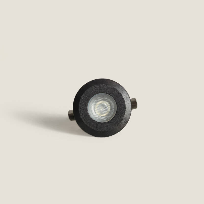 Foco Exterior LED Encastrável de Chão 12V DC Preto Tiziano