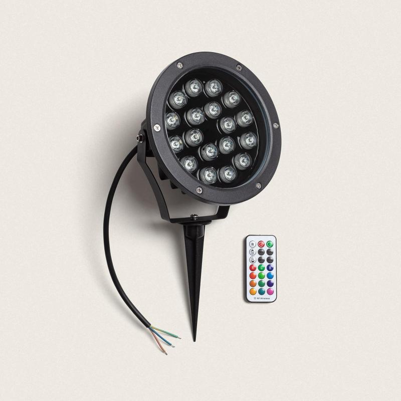 Foco Exterior LED RGB 18W IP67 com Espeto Colmar