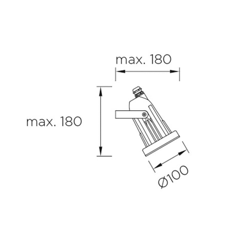Foco Helio Aluminium GU10 35W LEDS-C4 05-9640-05-37