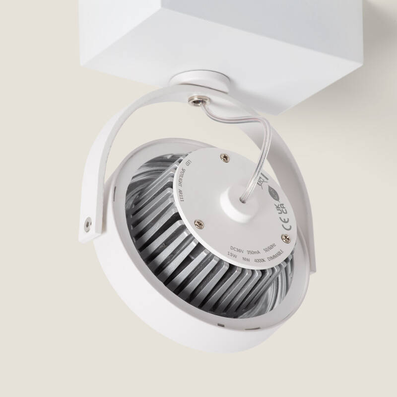 Foco LED 15W CREE de Superfície Direccionável AR111 Regulável Branco