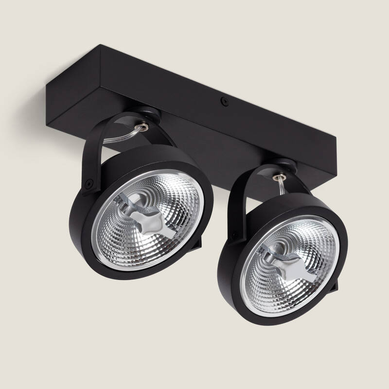 Foco LED 30W CREE Superfície Direccionável AR111 Regulável Preto
