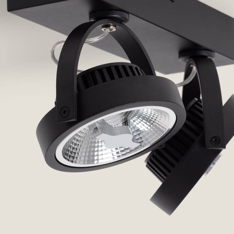 Foco LED 30W CREE Superfície Direccionável AR111 Regulável Preto