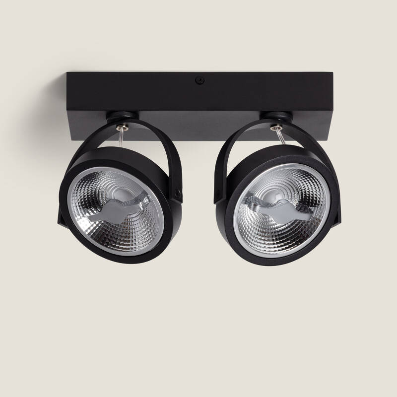 Foco LED 30W CREE Superfície Direccionável AR111 Regulável Preto