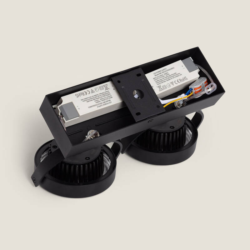 Foco LED 30W CREE Superfície Direccionável AR111 Regulável Preto