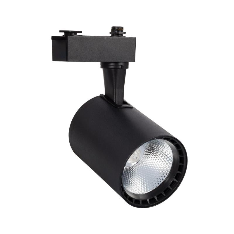 Foco LED Bron Preto 20W para Calha Monofásico