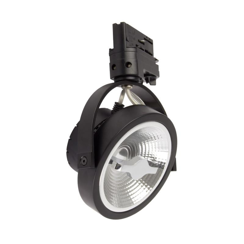 Foco LED Cree AR111 15W Regulável Preto para Calha Trifásico