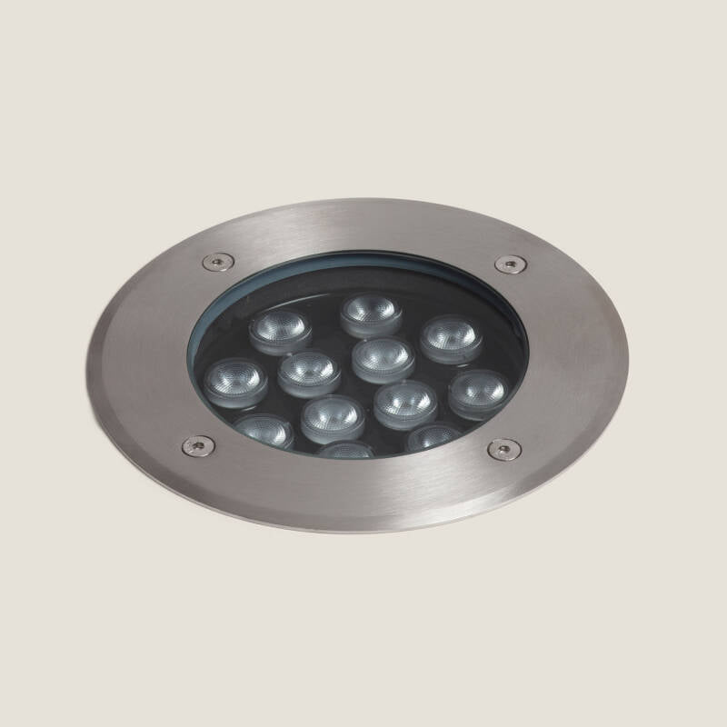 Projetor Exterior LED 12W Solid, embutido no solo, em inox, Hallo