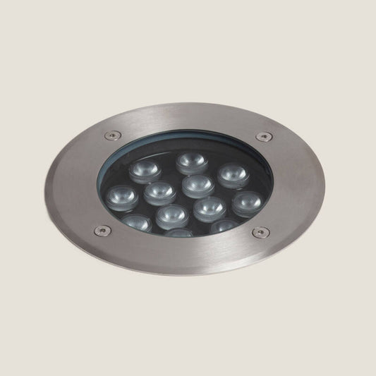 Projetor Exterior LED 12W Solid, embutido no solo, em inox, Hallo