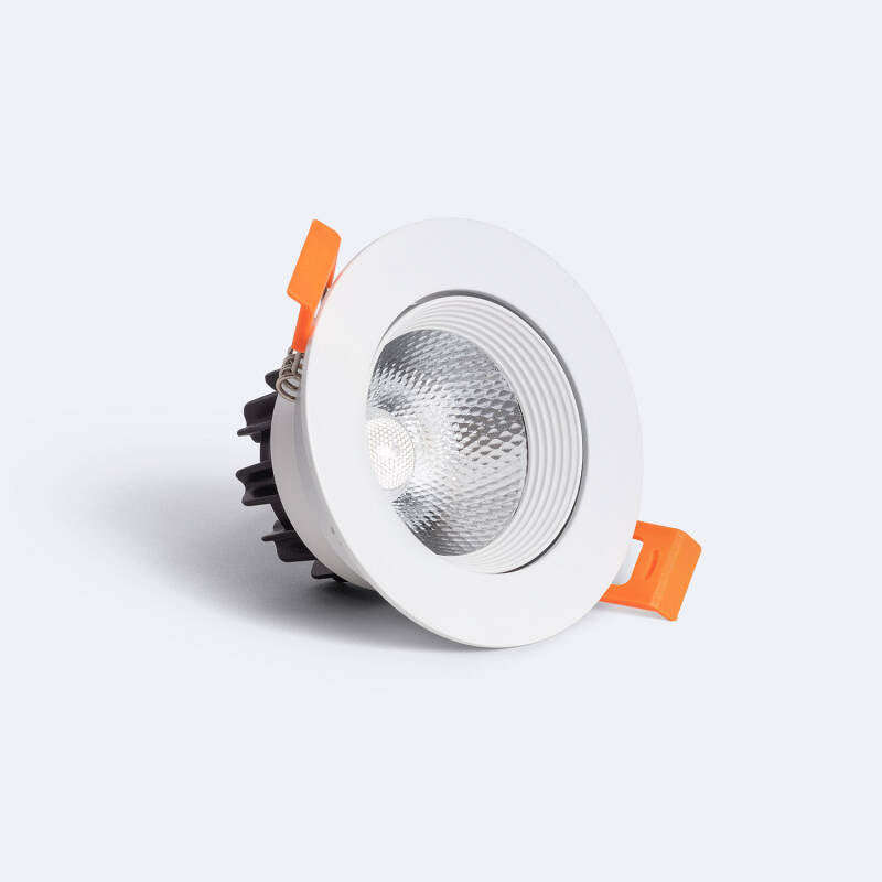 Foco LED Downlight LED 5W COB Direcionável Circular Branco Corte Ø 70 mm CRI92 Expert Color