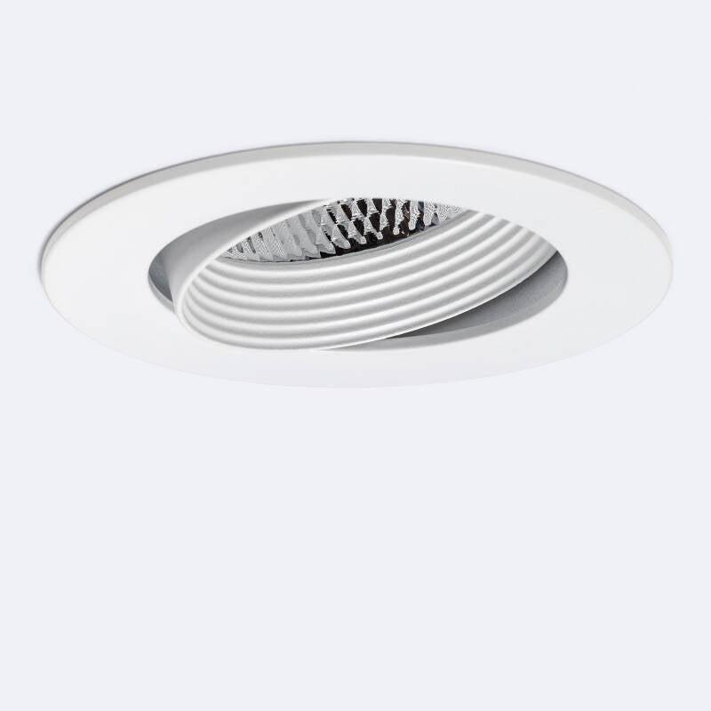 Foco LED Downlight LED 5W COB Direcionável Circular Branco Corte Ø 70 mm CRI92 Expert Color