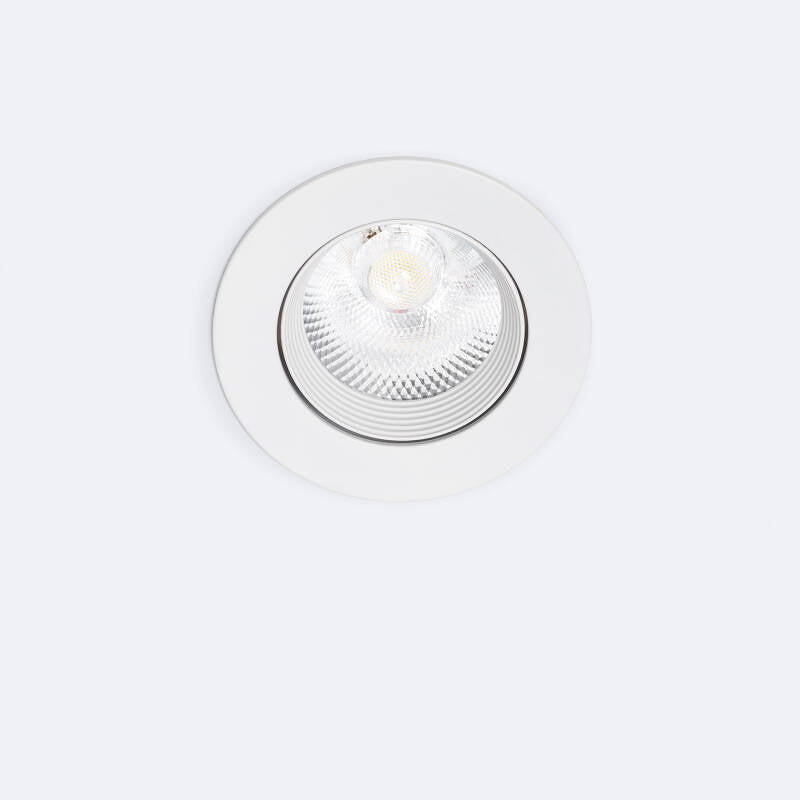 Foco LED Downlight LED 5W COB Direcionável Circular Branco Corte Ø 70 mm CRI92 Expert Color