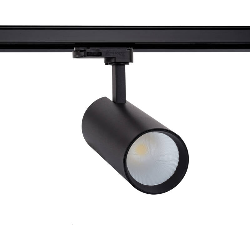 Foco LED New Bertha Preto 30W CCT Seleccionável LIFUD para Calha Trifásico