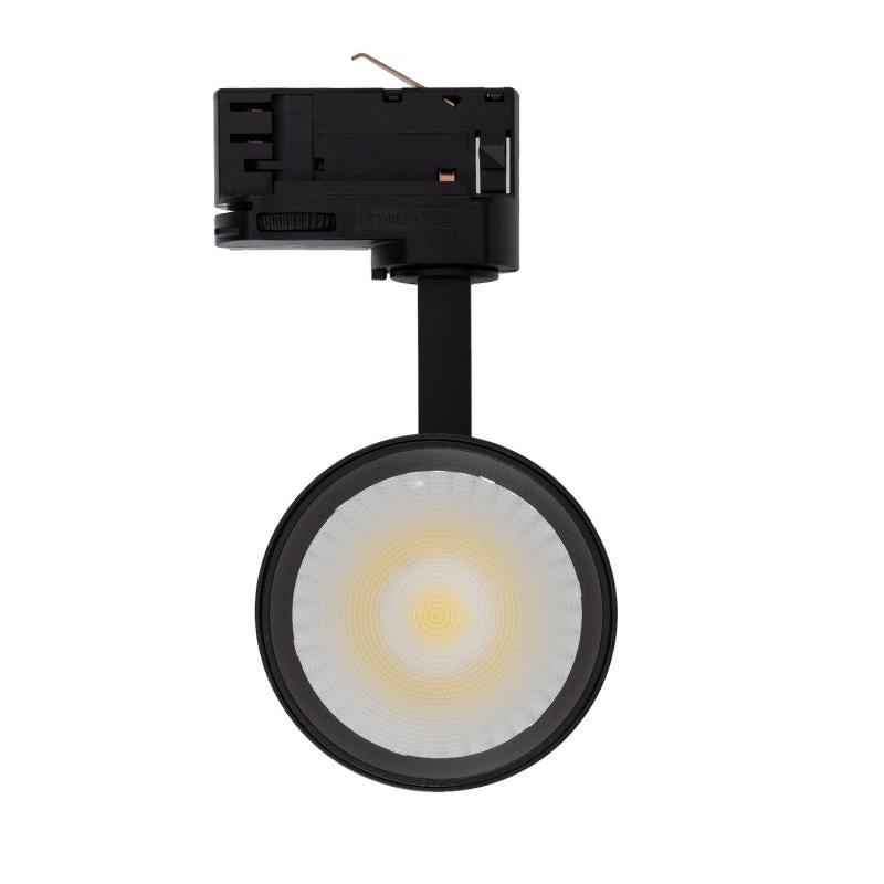 Foco LED New Bertha Preto 30W CCT Seleccionável LIFUD para Calha Trifásico