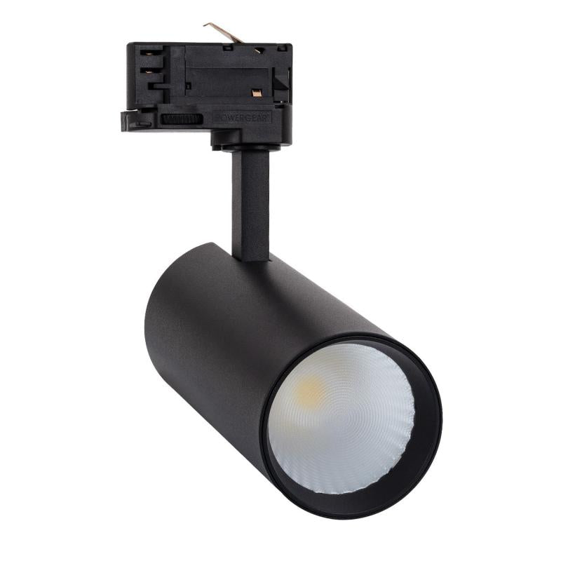 Foco LED New Bertha Preto 30W CCT Seleccionável LIFUD para Calha Trifásico