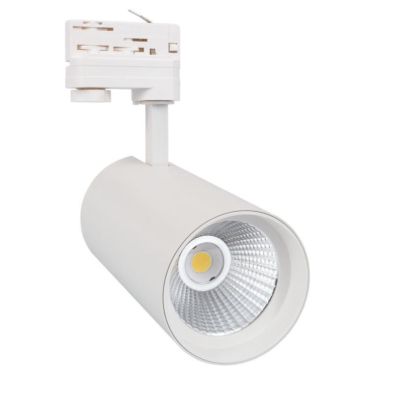 Foco LED d'Angelo Branco 40W CCT Seleccionável LIFUD para Calha Trifásico