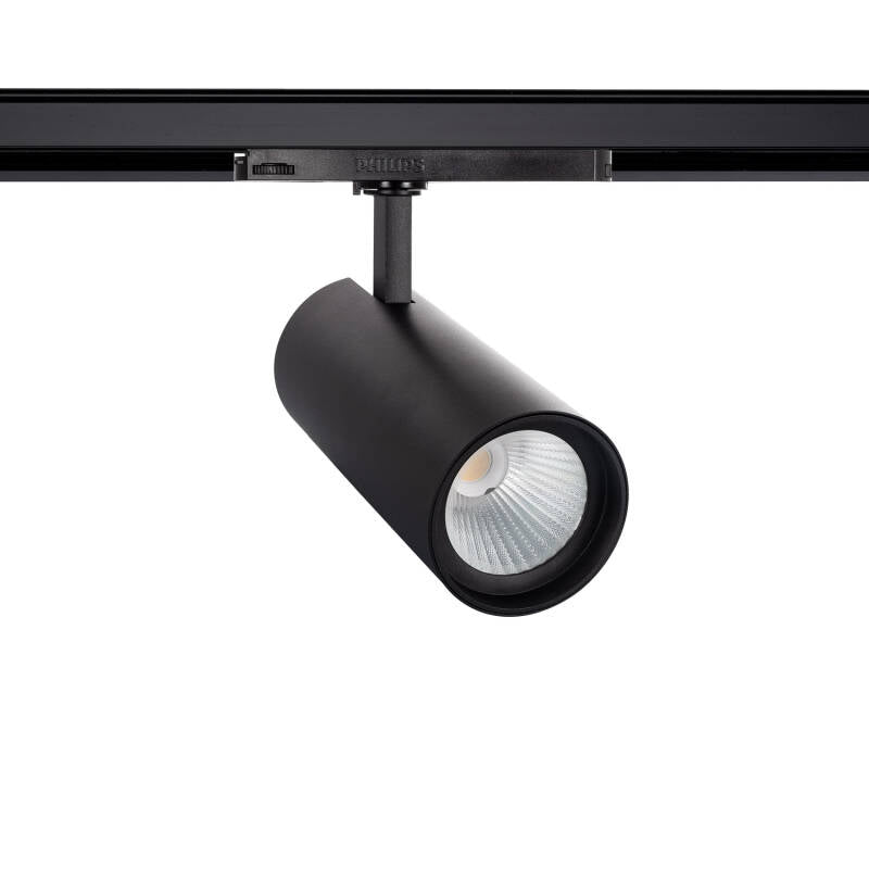 Foco LED d'Angelo Preto 30W LIFUD para Calha Trifásico