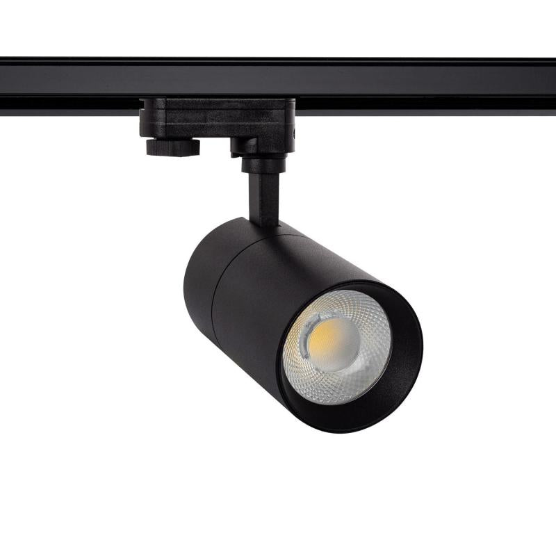 Foco LED Mallet Preto 20W Regulável para Calha Trifásico UGR 15