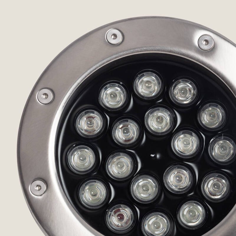 Foco LED RGB de Superfície 12V 18W Submersível IP68
