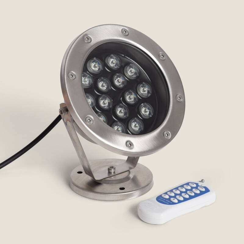 Foco LED RGB de Superfície 24V DC 15W Submersível IP68