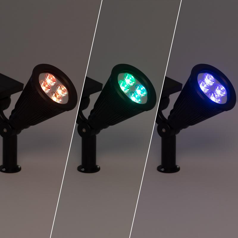 Foco LED RGB Solar Meillion com Espeto IP65