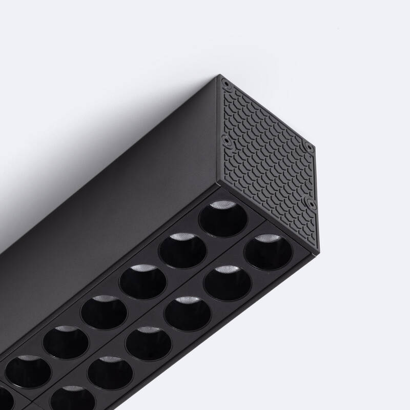 Foco Linear Ótico LED de Superfície 300mm 24W CRI90 UGR16